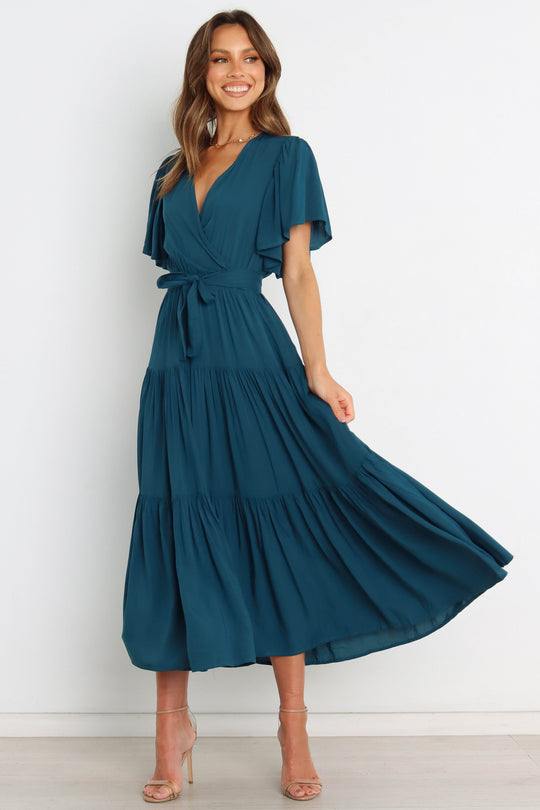 Barker Dress - Teal - Petal & Pup USA