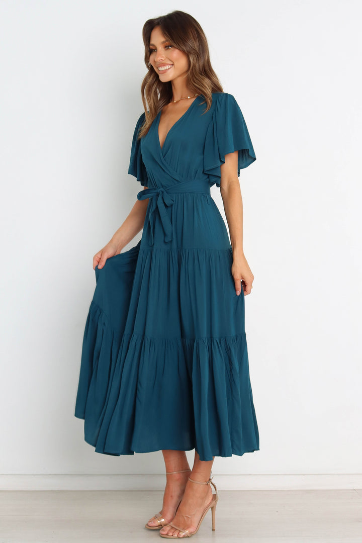 Barker Dress - Teal - Petal & Pup USA