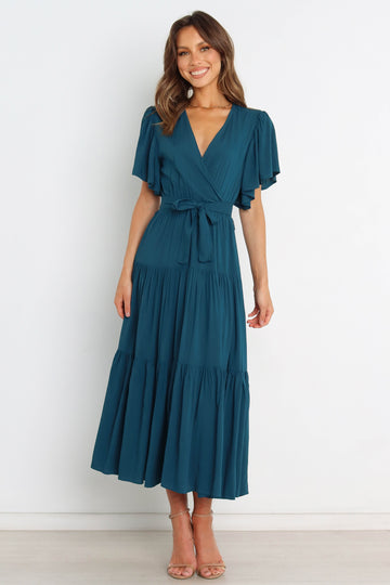 Barker Dress - Teal - Petal & Pup USA