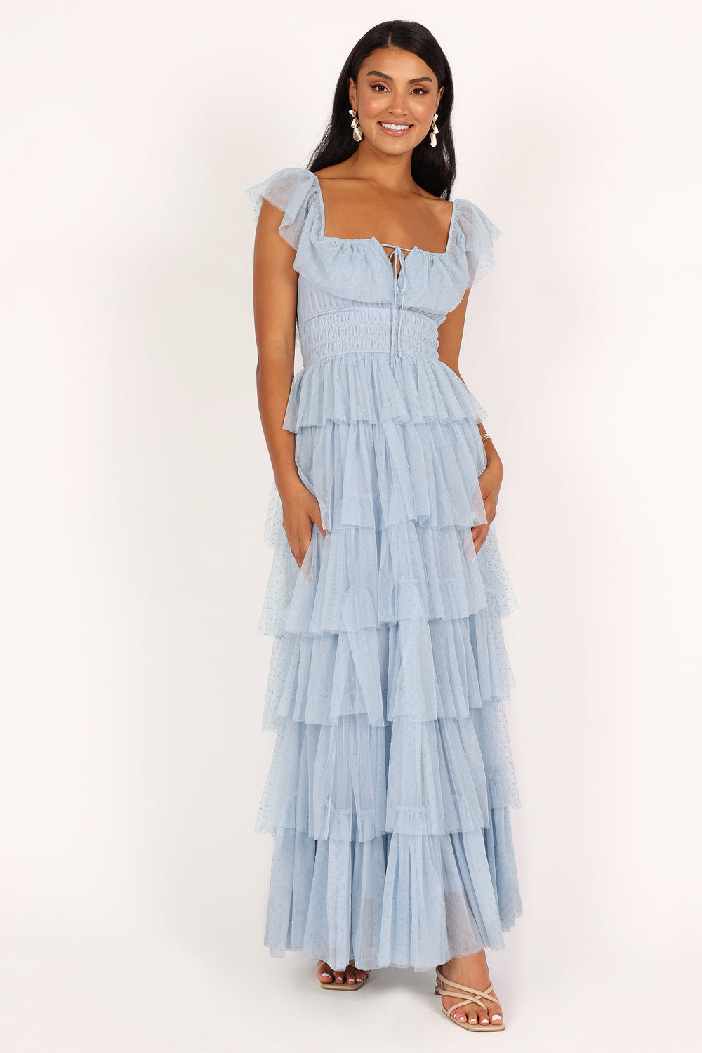 Belle Maxi Dress Blue Petal & Pup USA