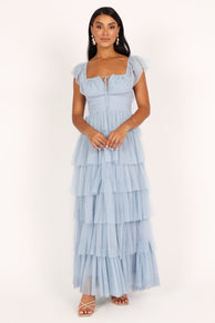 Petal and Pup USA DRESSES Belle Maxi Dress - Blue