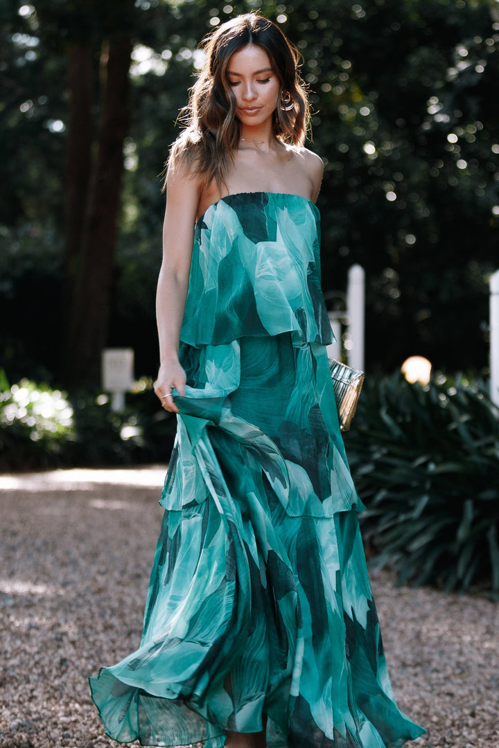 GREEN PETAL DRESS main image 0