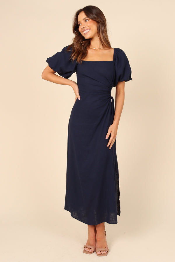 Petal and Pup USA DRESSES Chloe Cut Out Dress - Navy