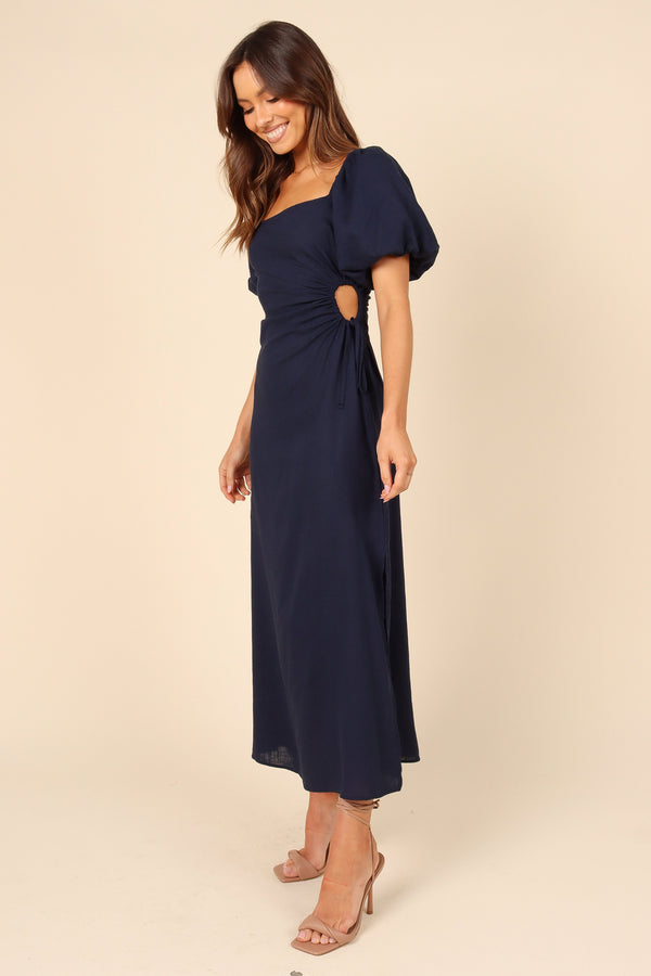 Petal and Pup USA DRESSES Chloe Cut Out Dress - Navy