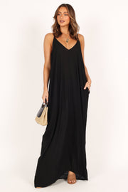 Petal and Pup USA DRESSES Daphne Maxi Dress - Black