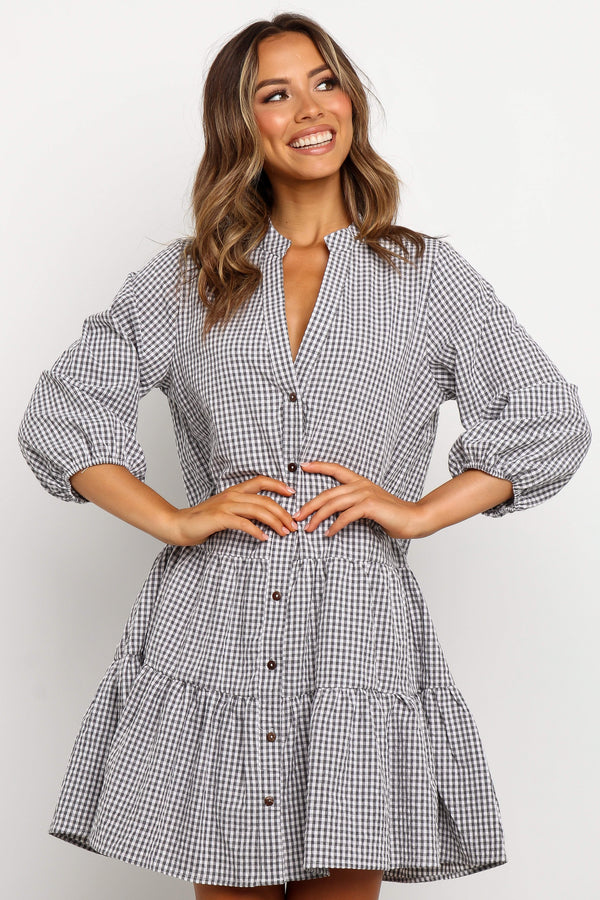 womens dress with sleeves IROINNID Long Sleeve Dress for Women Long Sleeve Dress V-Neck Ladies Solid Long Dresses,Blue