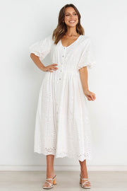 Petal and Pup USA DRESSES Ellison Dress - White