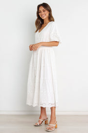 Petal and Pup USA DRESSES Ellison Dress - White