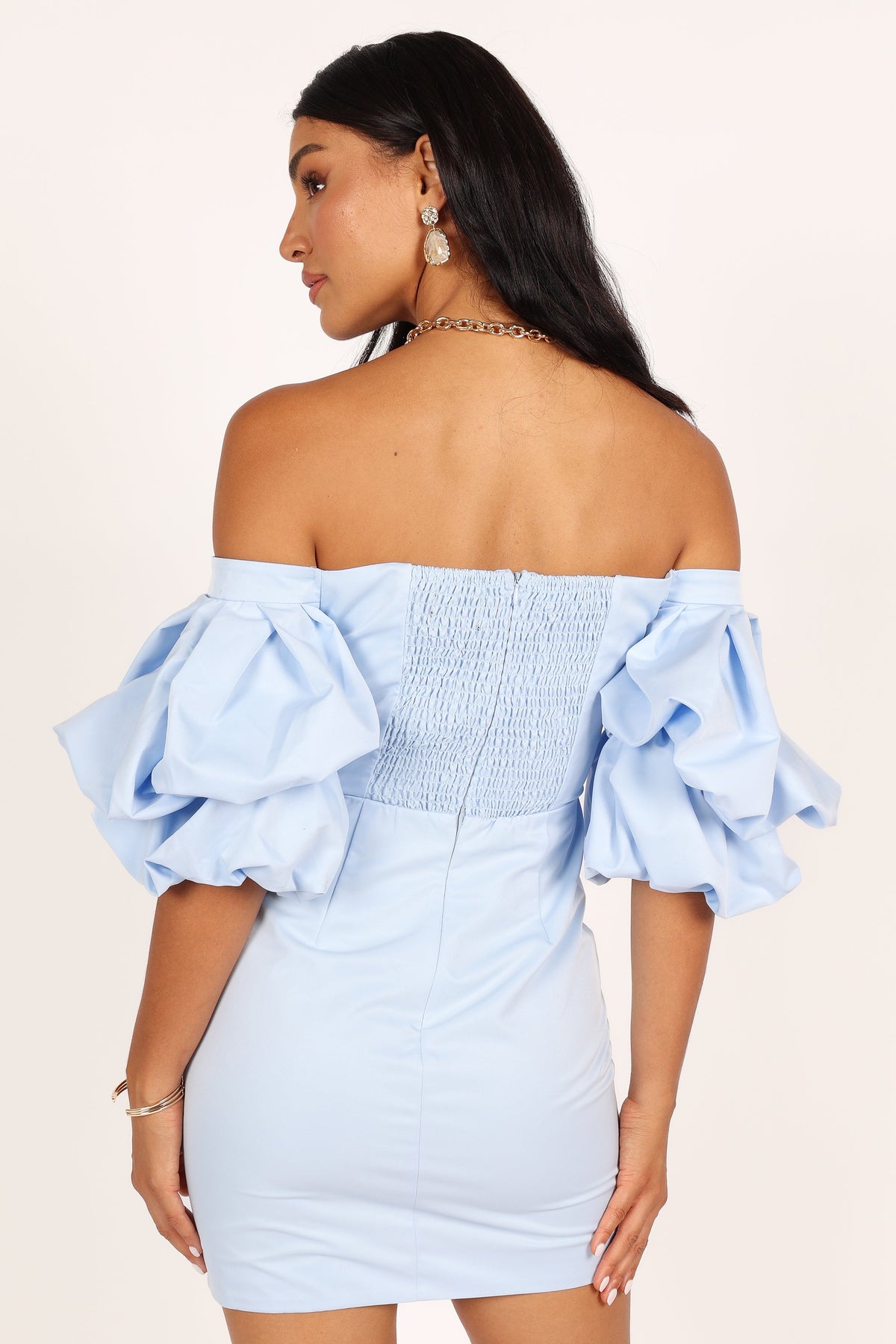 fern mini dress Fern Puff Sleeve Mini Dress