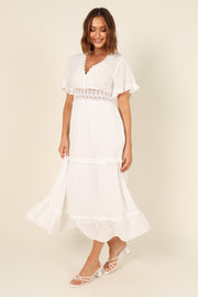 Petal and Pup USA DRESSES Florencia Dress - White