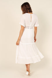 Petal and Pup USA DRESSES Florencia Dress - White