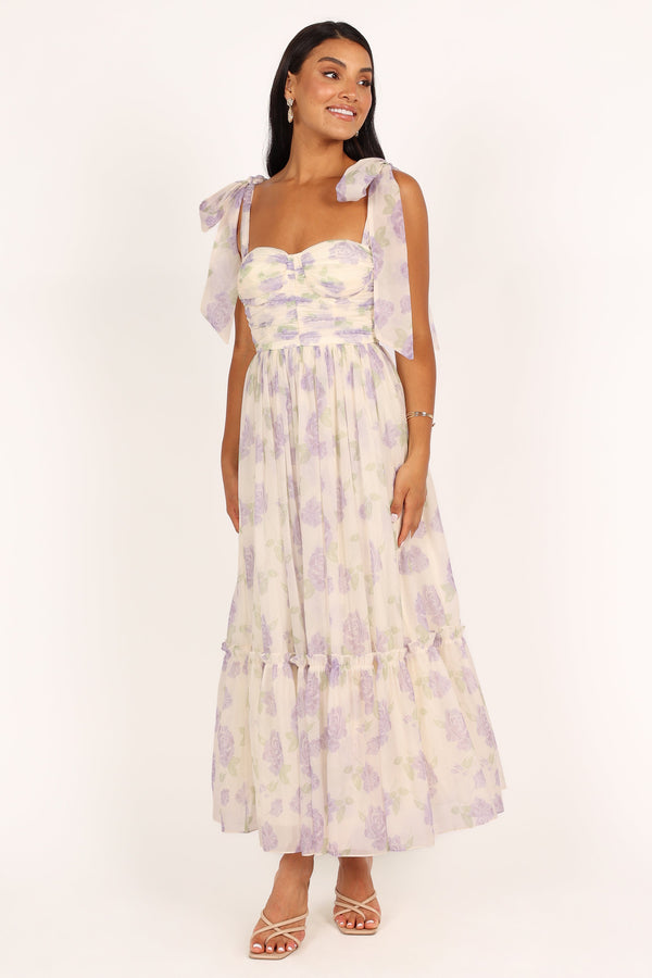 Petal and Pup USA DRESSES Floret Midi Dress - Lavender