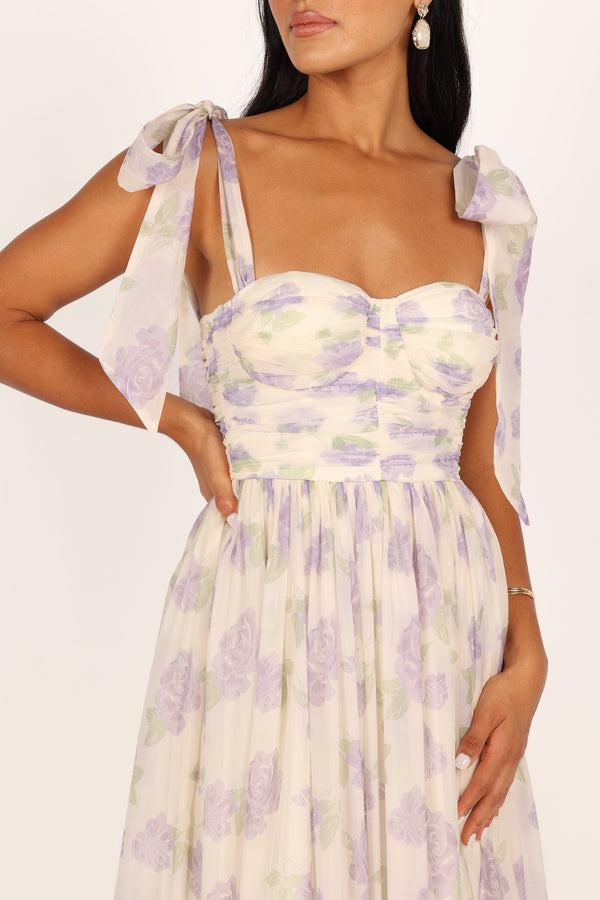 Petal and Pup USA DRESSES Floret Midi Dress - Lavender