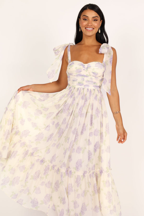 Petal and Pup USA DRESSES Floret Midi Dress - Lavender