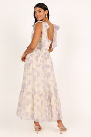 Petal and Pup USA DRESSES Floret Midi Dress - Lavender
