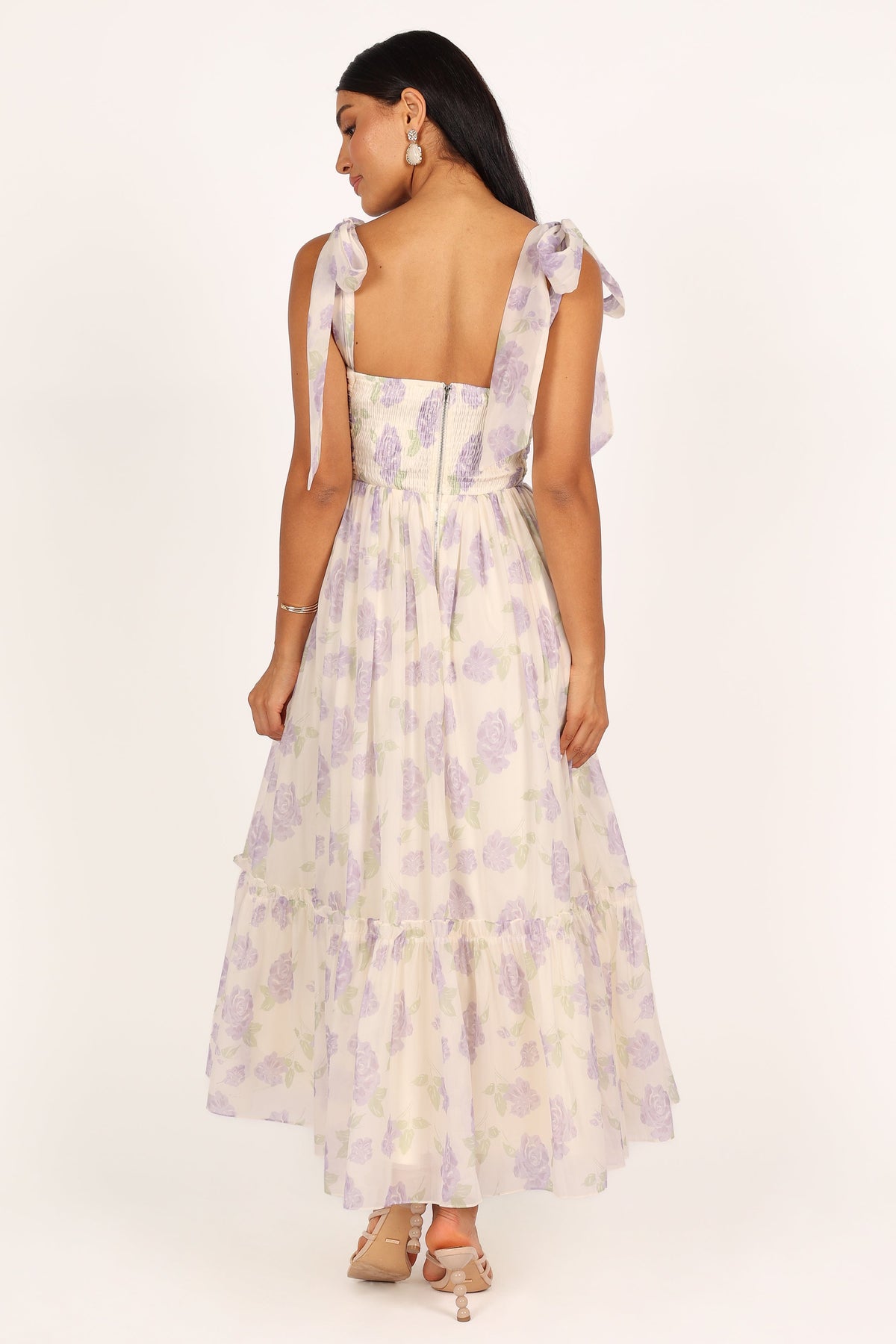 purple floral dress for women Petal and Pup Women's Floret Midi Dress