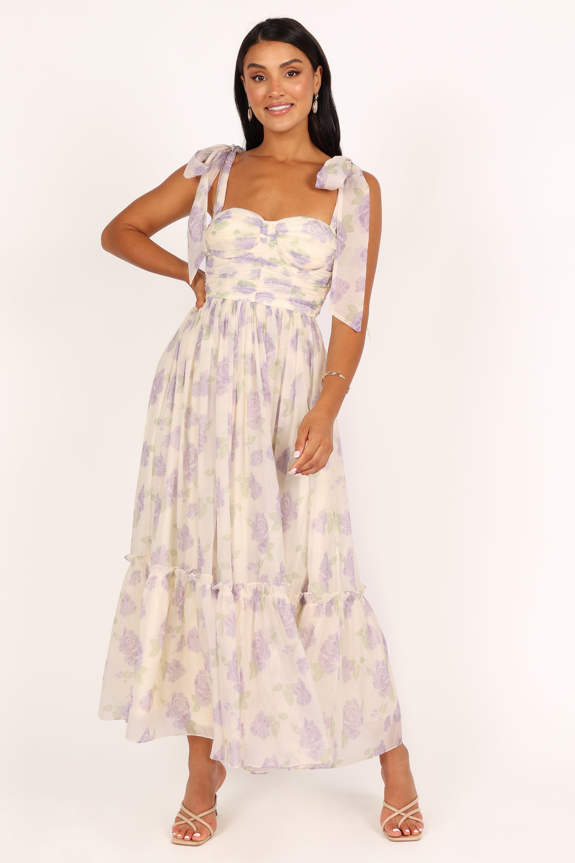 Floret Midi Dress Lavender Petal Pup USA