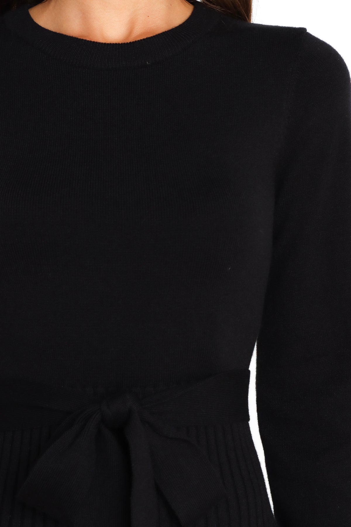 new look black knit dress Black Knit Dresses