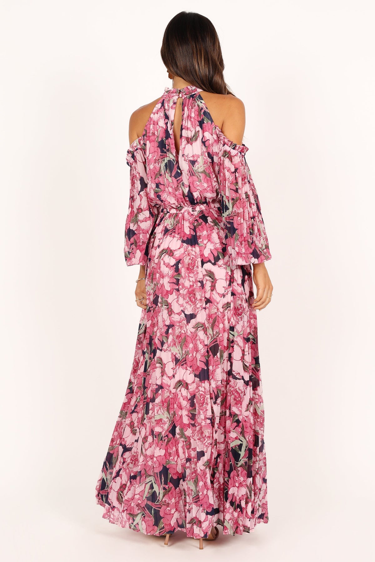 Petal and Pup Women's Hilary Pleated Maxi Dress - Pink Floral Petal and Pup Women's Hilary Pleated Maxi Dress - Pink Floral