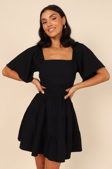 Jordyn Cut Out Mini Dress - Black - Petal & Pup USA