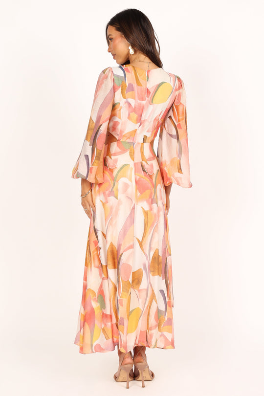 Laquin Long Sleeve Maxi Dress - Pink - Petal & Pup USA