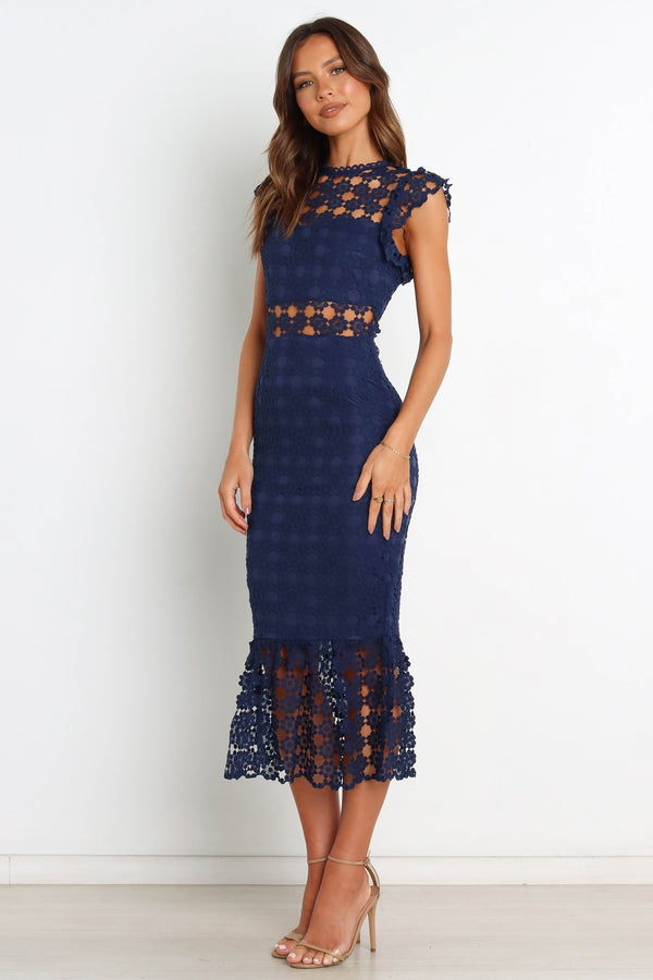 Petal and Pup USA DRESSES Lauren Dress - Navy