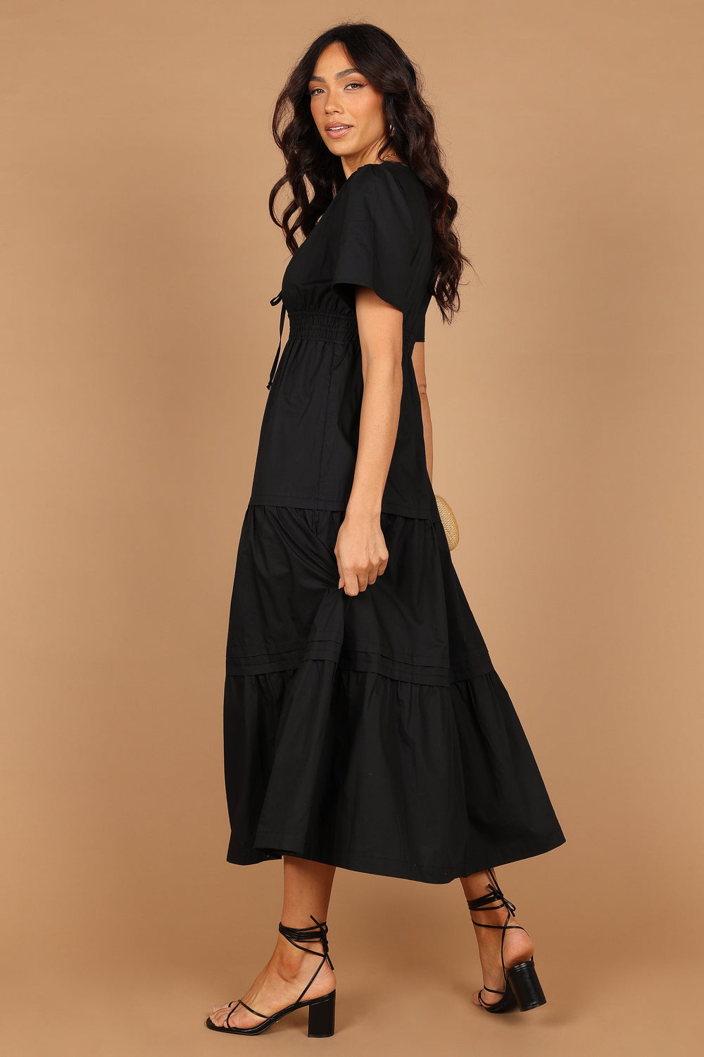 Madelyn Tiered Maxi Dress - Black - Petal & Pup USA