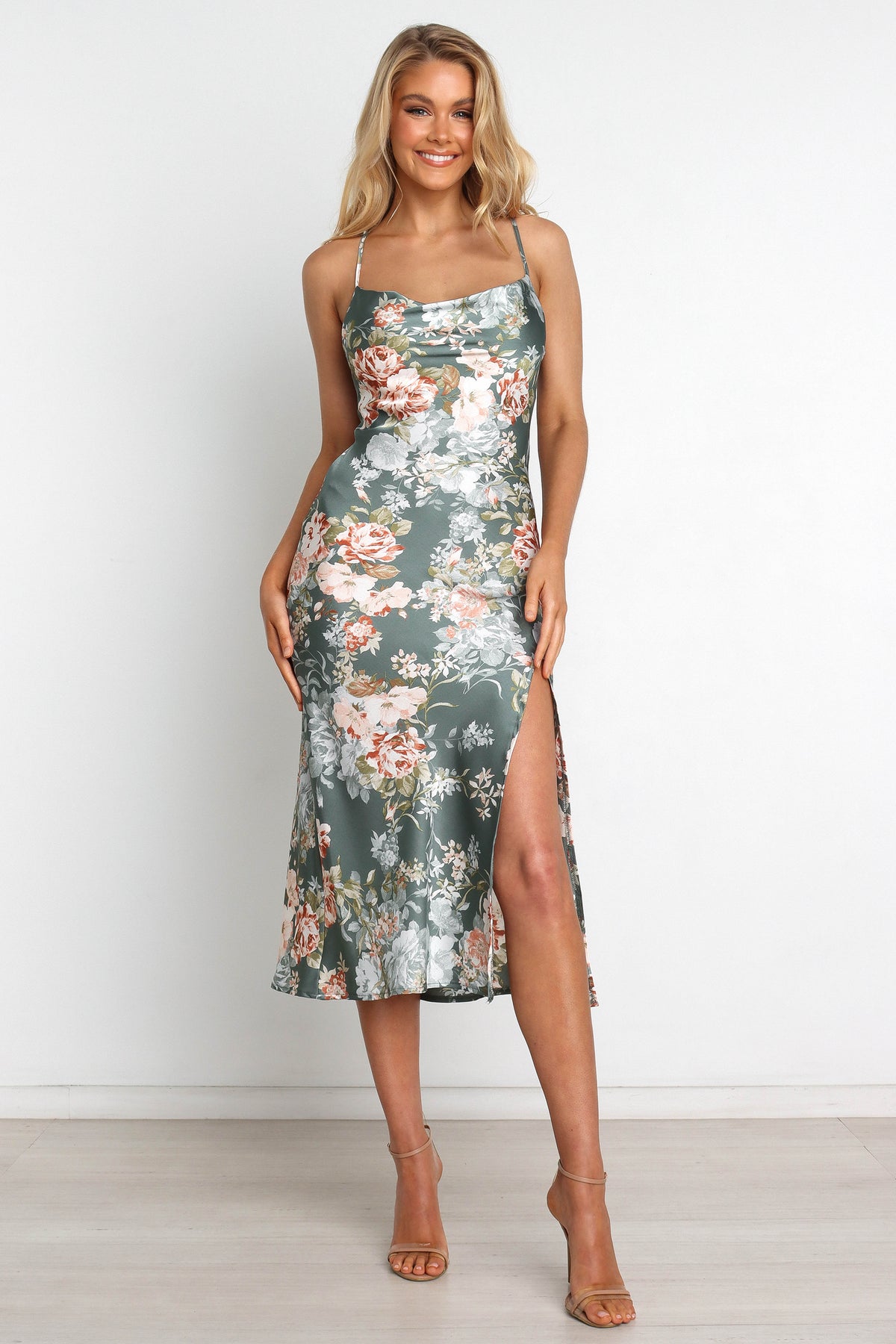 petal and pup olive green dress Apollo Dress main image 0