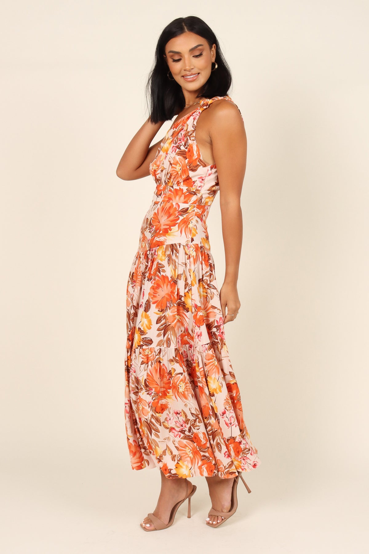 orange floral dress Petal and Pup Women's Marietta Dress