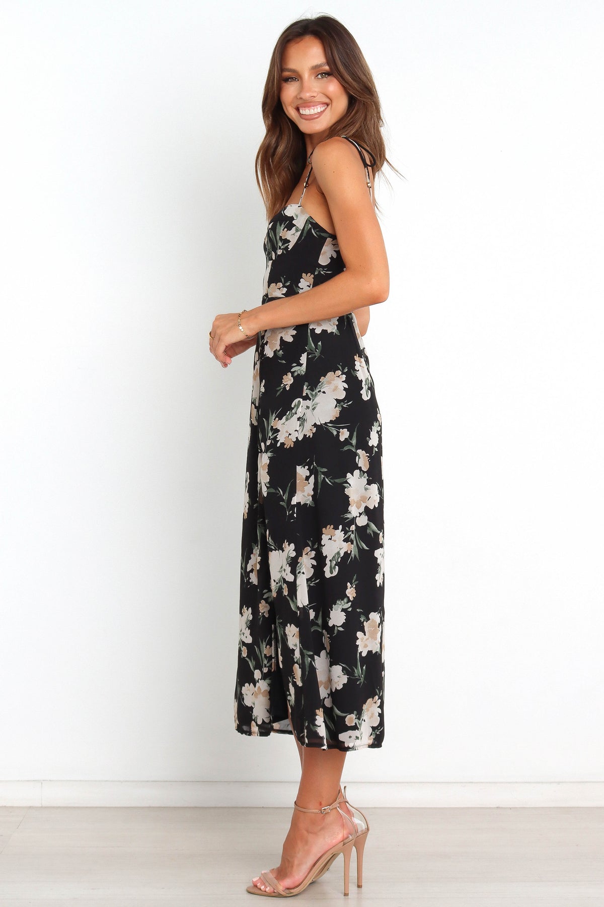 petal and pup black floral dress Sassafras Overgrown Trug Jacket Pique Black XLSassafras main image 1