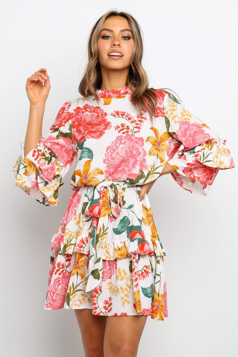 Peta Dress White Petal & Pup USA