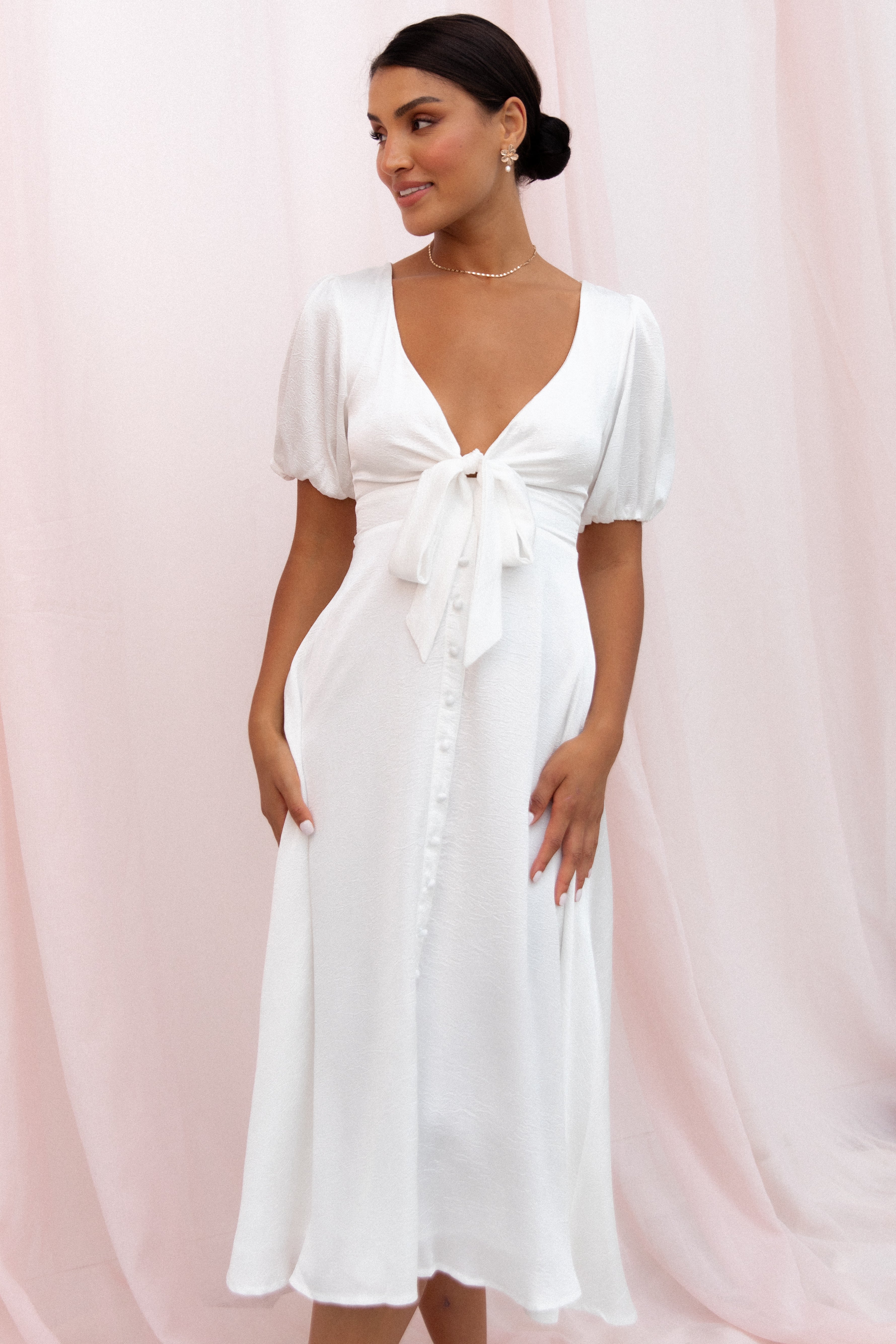 Petal and Pup USA DRESSES Piper Dress - White