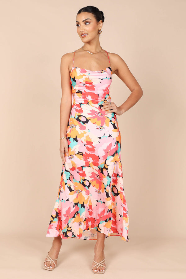 Petal and Pup USA DRESSES Posse Midi Slip Dress - Pink Floral