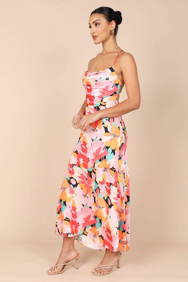 Petal and Pup USA DRESSES Posse Midi Slip Dress - Pink Floral