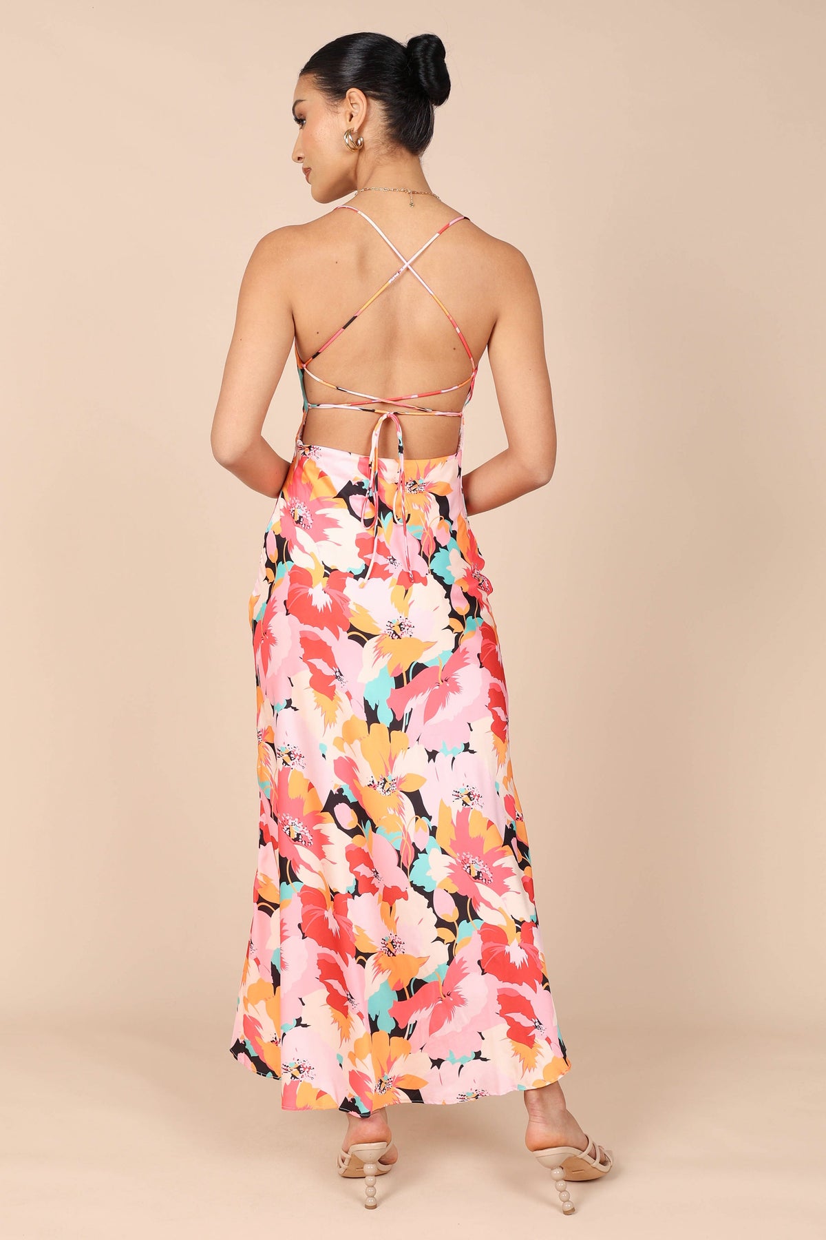 Petal and Pup Women's Posse Midi Slip Dress - Pink Floral