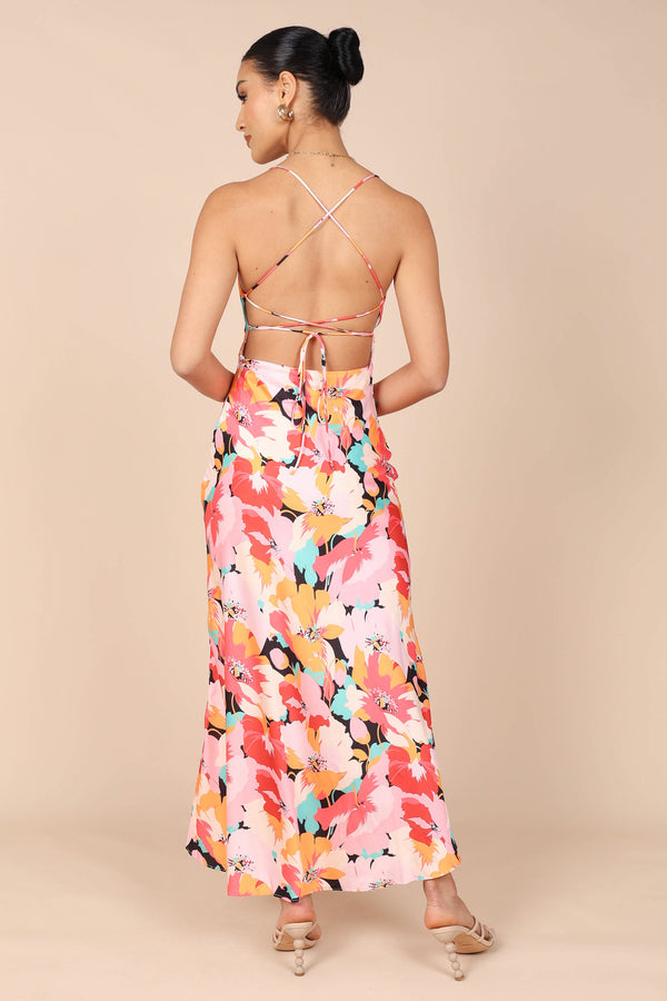 Petal and Pup USA DRESSES Posse Midi Slip Dress - Pink Floral