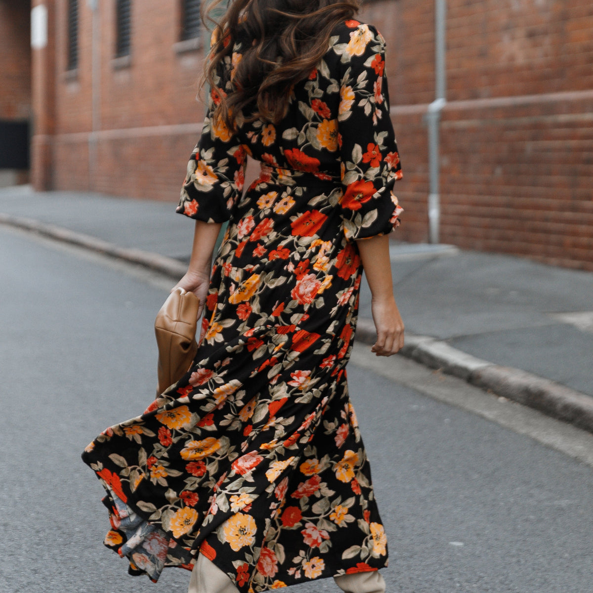 Ruana Maxi Dress - Black Floral | Petal & Pup USA Ruana Maxi Dress - Black Floral | Petal & Pup USA