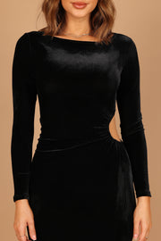 Sarine Long Sleeve Maxi Dress - Black - Petal & Pup USA
