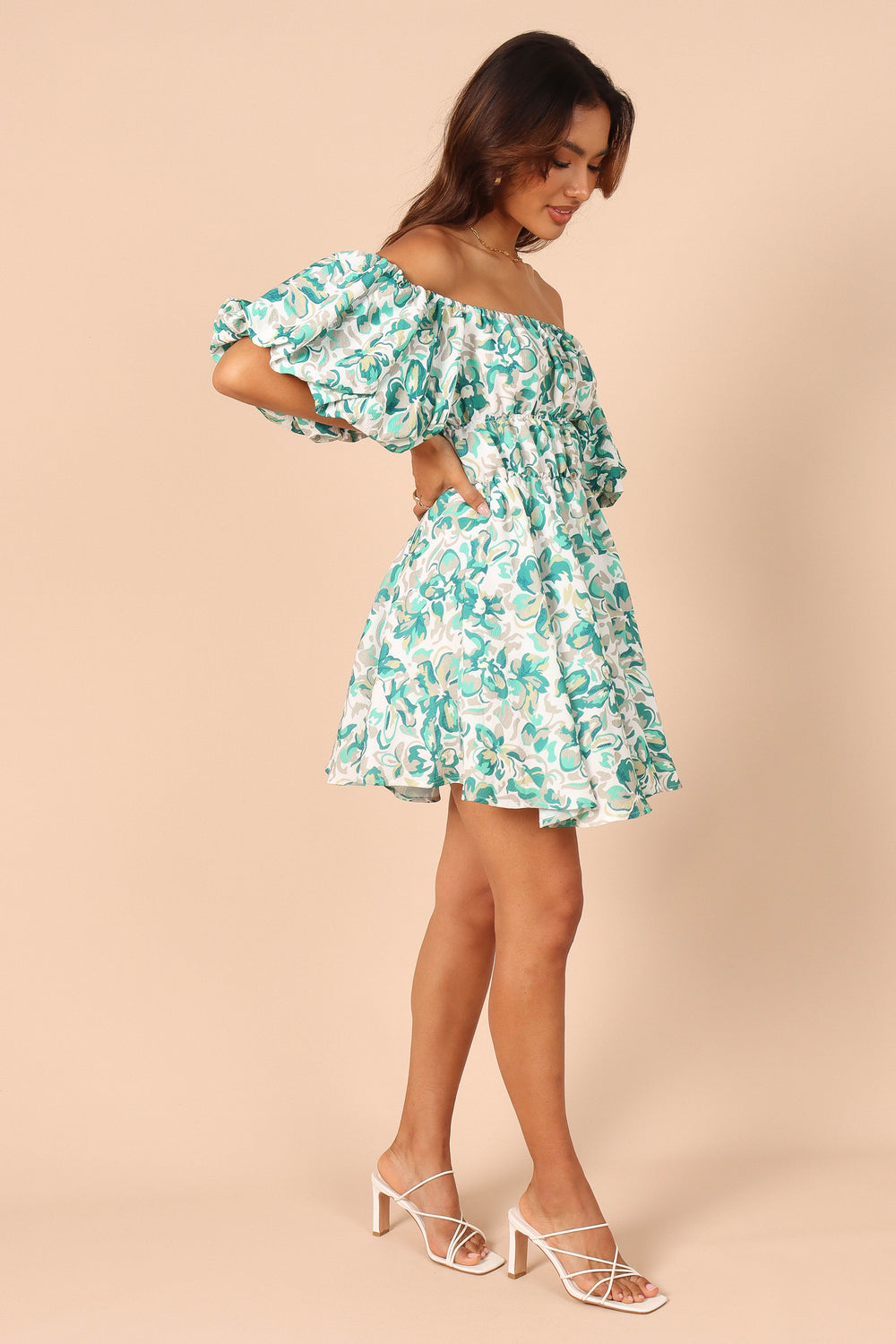 Petal and Pup USA DRESSES Shelly Dress - Blue Floral