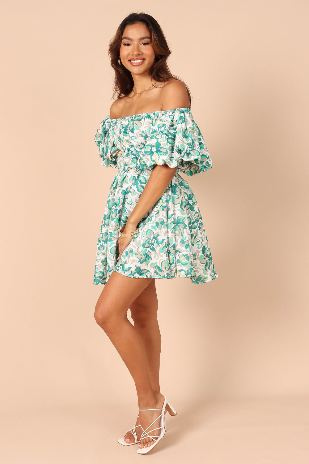 Petal and Pup USA DRESSES Shelly Dress - Blue Floral