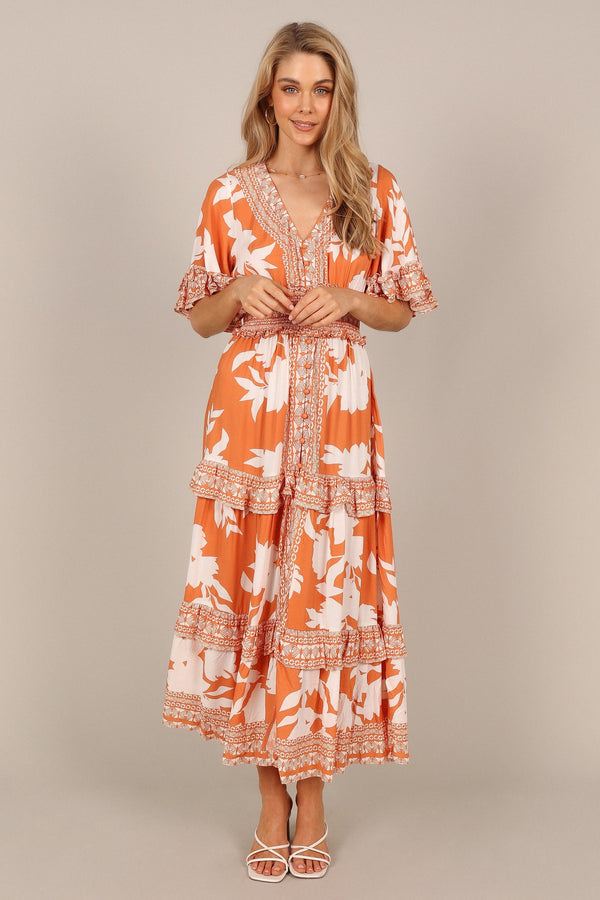 Petal and Pup USA DRESSES Silvio Maxi Dress - Orange