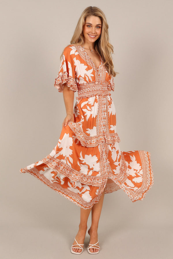 Petal and Pup USA DRESSES Silvio Maxi Dress - Orange