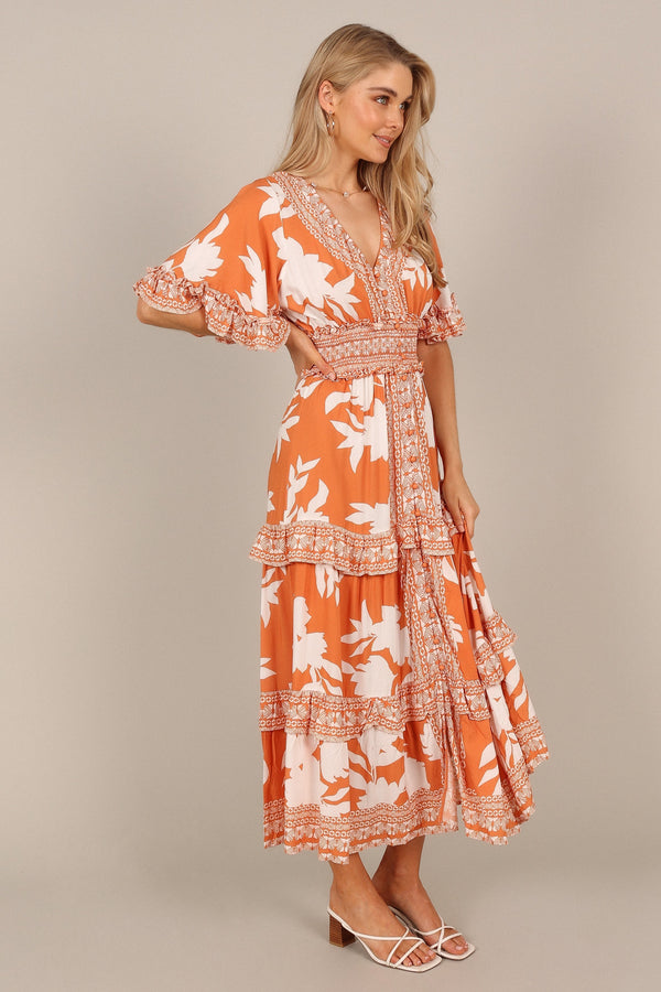 Petal and Pup USA DRESSES Silvio Maxi Dress - Orange