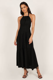 Petal and Pup USA DRESSES Stefani Midi Dress - Black