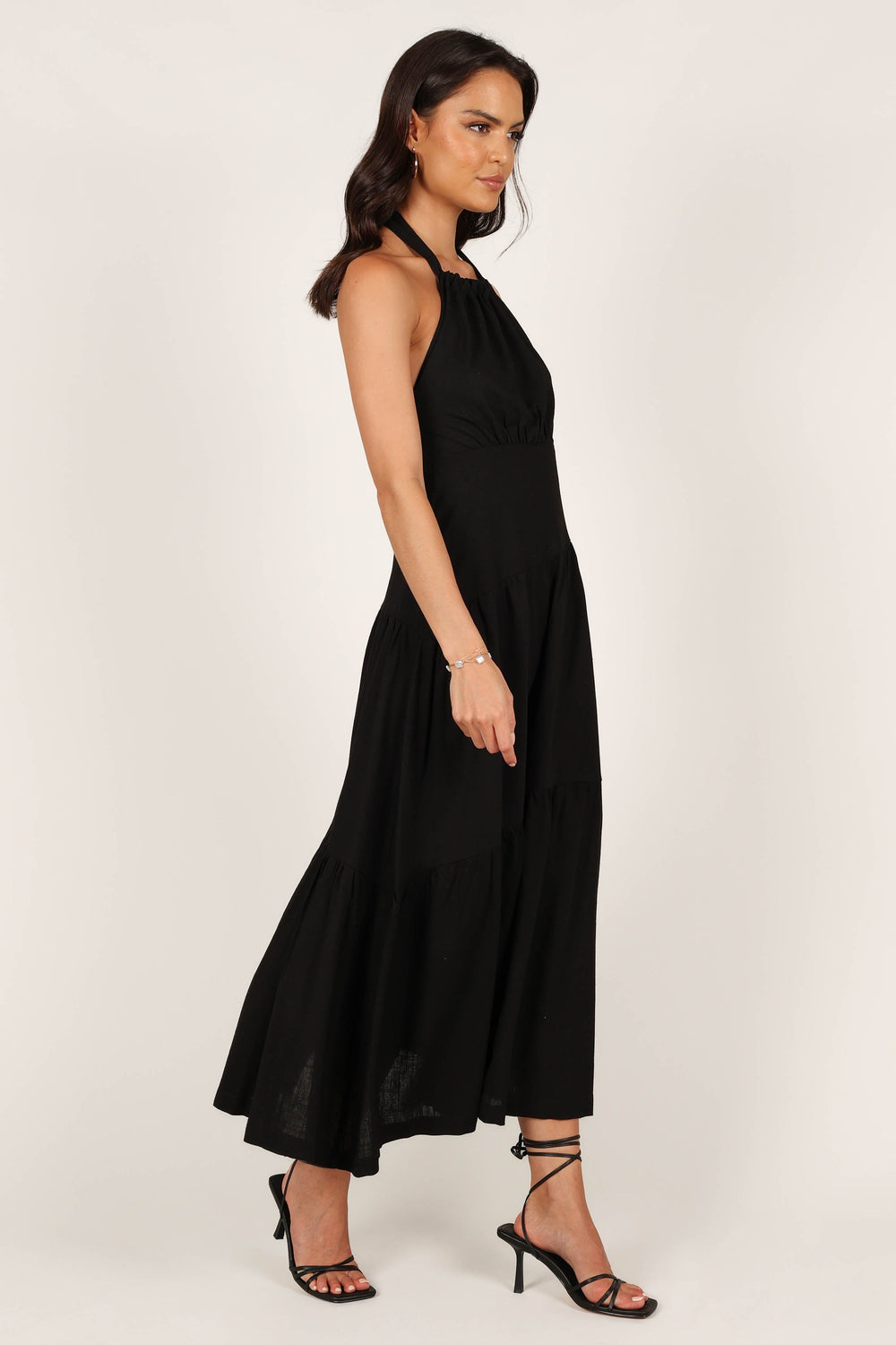 Petal and Pup USA DRESSES Stefani Midi Dress - Black