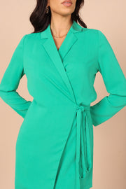Petal and Pup USA DRESSES Sumit Blazer Dress - Green