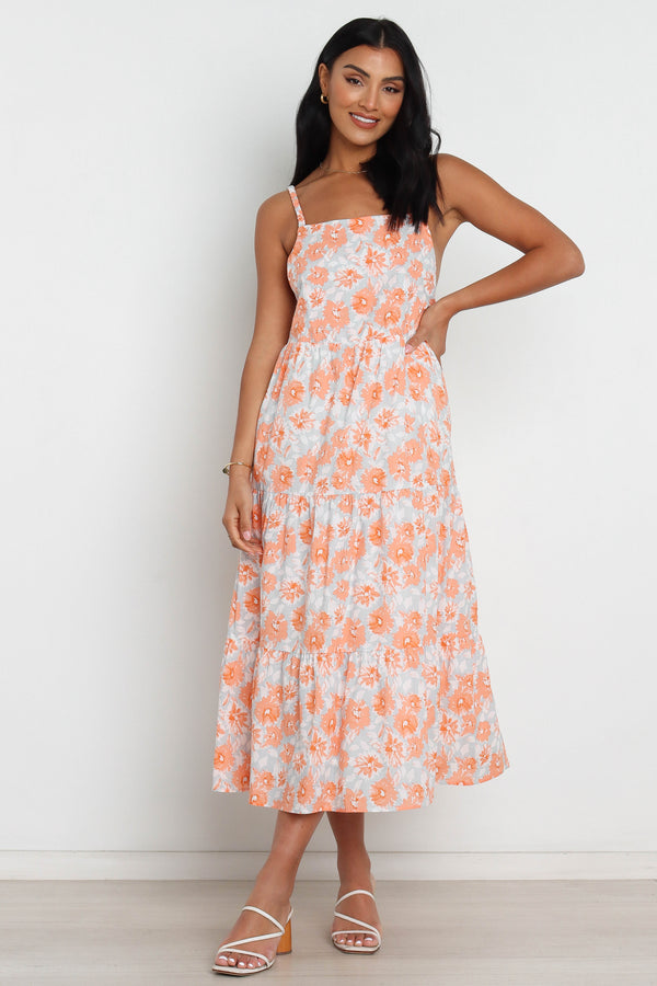 Petal and Pup USA DRESSES Tawo Dress - Orange Floral