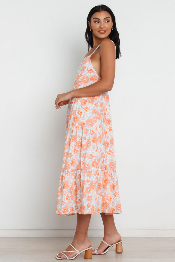 Petal and Pup USA DRESSES Tawo Dress - Orange Floral