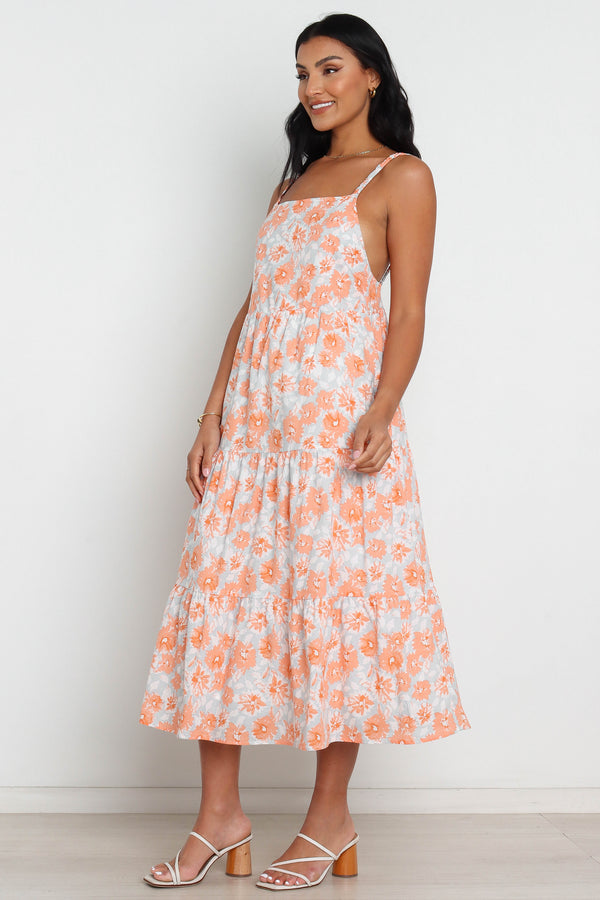 Petal and Pup USA DRESSES Tawo Dress - Orange Floral