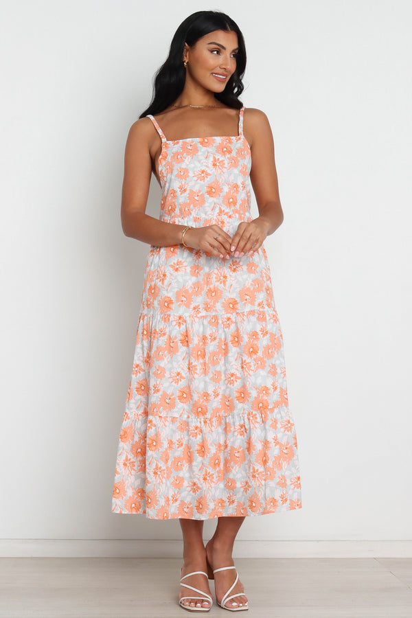 Petal and Pup USA DRESSES Tawo Dress - Orange Floral